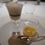 レフェルヴェソンス - 28年1月　ぼたん海老、雲丹、カリフラワー/みかん、ピール