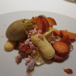 レフェルヴェソンス - 28年1月　春を待ちわび～とちおとめのシャルロットと紫蘇、ほうじ茶アイスクリーム、梅のジュレ、柚子