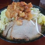 ラーメン二郎 - 小ラーメン　ニンニク、アブラ、麺固め