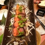 やまと庵 本店 - 和牛の薄切りレアステーキ