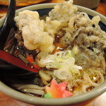 日の出家 - 舞茸天ぷらそば