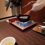 北新地 湯木 - 昆布出汁です。