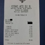 Antico Dolo - ごちそうさまでした！