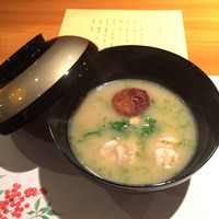 お料理なかき - ②生麩、雲子、菜の花白味噌仕立て