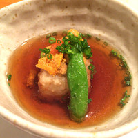 お料理なかき - ①養老豆腐、雲丹、青唐