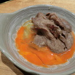 和牛 まつした 上通り店 - ＜2016年1月＞卵に付けて～食べるよ☆黄味の色の濃い卵ちゃん♪