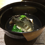 丸新 - 黒鮑の椀物