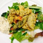 Bistro terroir - 白身魚と旬野菜のフリット　自家製タルタルソース