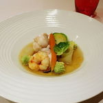 レストラン フウ - 北海道産あんこうのポトフ仕立て 甲殻類のオイル