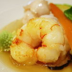 レストラン フウ - 北海道産あんこうのポトフ仕立て 甲殻類のオイル