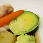 レストラン フウ - 北海道産あんこうのポトフ仕立て 甲殻類のオイル