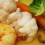 レストラン フウ - 北海道産あんこうのポトフ仕立て 甲殻類のオイル