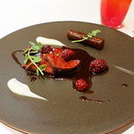 レストラン フウ - 蝦夷鹿モモ肉のロースト 森林風