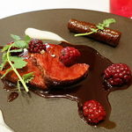 レストラン フウ - 蝦夷鹿モモ肉のロースト 森林風