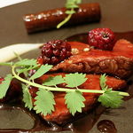 レストラン フウ - 蝦夷鹿モモ肉のロースト 森林風