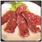 炭火焼肉 みつまた - 特上ハラミ。1,980円にしては量が少なく、少し高いかなと。和牛のハラミだから味は間違いないです。