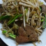 天壇 - ニラが切れたとのことで、野菜レバ炒め640円