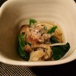 和屋 - ホウレン草ときのこのお浸し