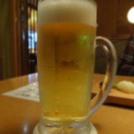 日本海庄や - 生ビール　￥594