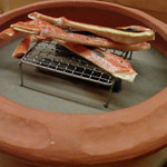 松川 - 間人蟹を焼いて