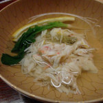 松川 - 間人蟹の真丈。中には蟹味噌。