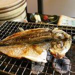 ダイニング和香葉 - 和食：鯵の開きの炭火炙り