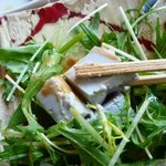 ダイニング和香葉 - 和食洋食共通の有機野菜のサラダに入ってる黒豆豆腐