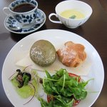 イル カフェ・モリタ - ブランチプラス（パン・スープ・サラダ・珈琲）650円