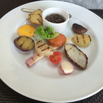 レストラン 花水 - 野菜のアンチョビソース
                                