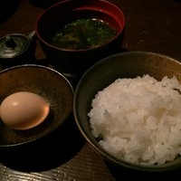 赤坂あんど - 炊きたて銀シャリ・お味噌汁・うこっけいの卵