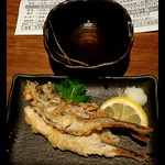 立ち呑みニューワールド - ししゃも天麩羅