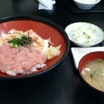 Ajiya - 桜エビの釜揚げとネギトロのにこちち丼