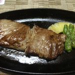 小野川温泉　たかさごや - 米沢牛ロースステーキ100g