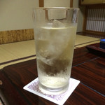 小野川温泉　たかさごや - ノンアルのシャルドネスパークリング風で乾杯♫