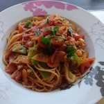 Garden cafe eucalitto - 甘口の野菜たっぷりパスタ