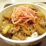 すき家 - 2016.1.31 牛丼とん汁おしんこセット490円