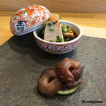 小判寿司 - 鮟肝と茶ぶり海鼠