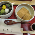 Sabou Koishi - わらび餅と餡蜜のセット