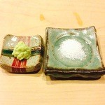 鮨 ほしやま - 別添えの山葵と塩が良いんです！