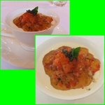 ラトラス - ２０１０年７月　ホタテ貝の冷たいロワイヤル２種類のキャヴィア、ズワイ蟹とスモークサーモン