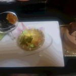 山みず木 - バースデーケーキとフルーツのサービス