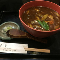 日本橋 やぶ久 - カレー南蛮 激辛口 1296円