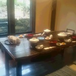 山みず木 - 朝、夕食ともにこの個室でいただきました(^^)/