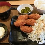 大津サービスエリア 上り線 フードコート - カキフライ定食