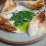 鯛のニンニクバター
