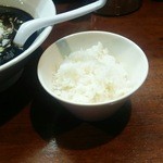 麺屋 菜花奈 - 限定に付くライス