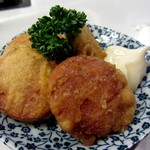 元祖立ち飲み屋 - ソーセージ辛い唐揚げ￥230円