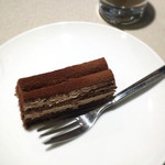 キッチンエッグス - レディースセットのデザートとアイスカフェラテ