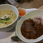 風遊斎 - カレー定食（1200円）です。2015年12月