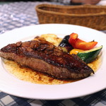 レストラン ピック - サーロインステーキ ガーリックソース